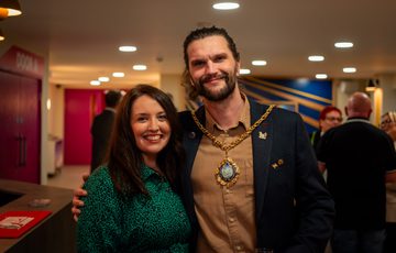 Head of Marketing & Sales, Hannah Jackson and Mayor of Lichfield, Cllr Sam Schafer