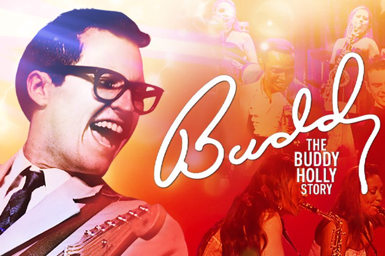 An image of Buddy Holly, a male singer on stage