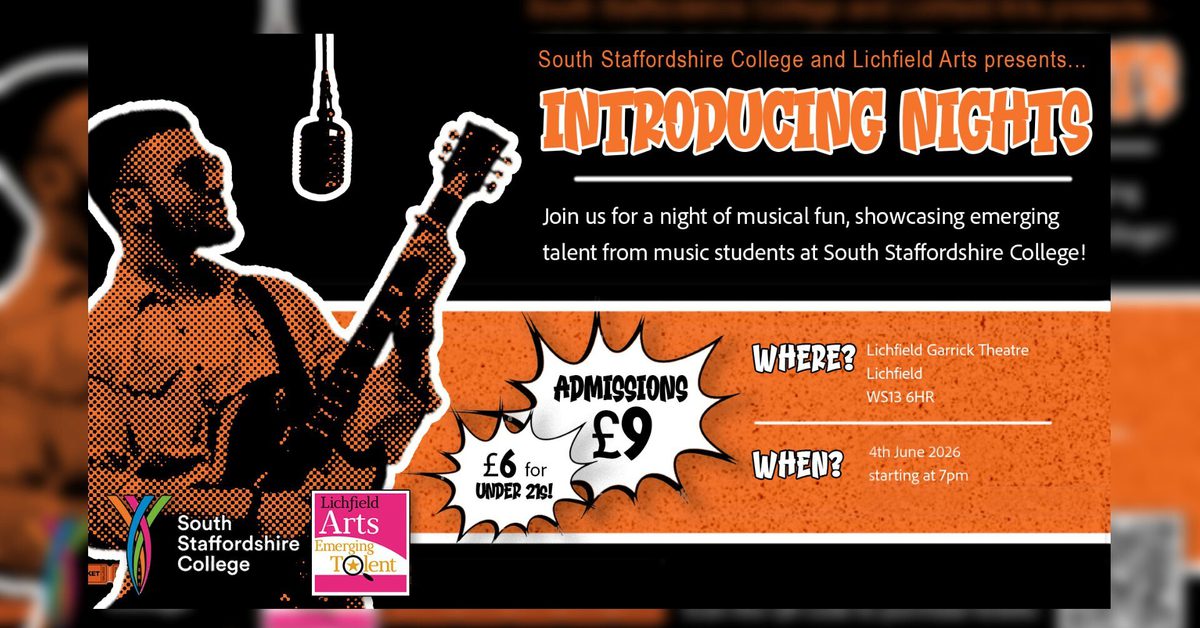 Lichfield Arts Introducing: SSC Introducing Night
