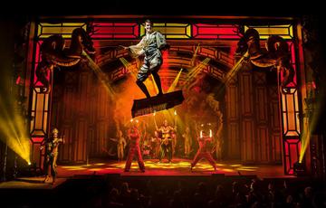 Aladdin flying on a magic carpet