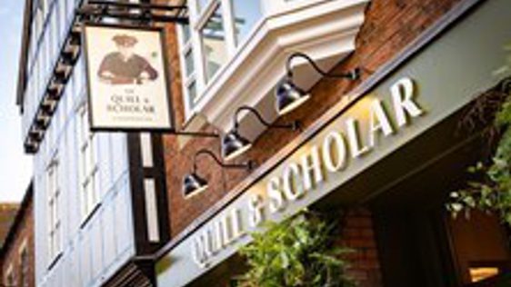 External photo of the Quill and Scholar pub in Lichfield